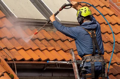 Démoussage et hydrofuge de toiture à Orquevaux